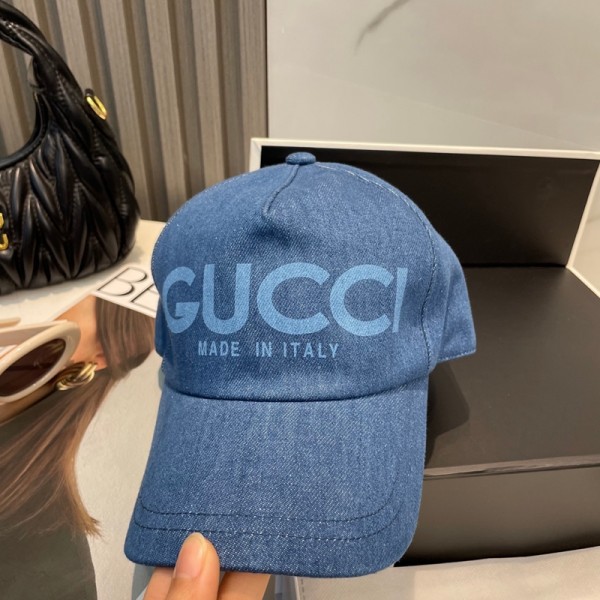 Gucci グッチブランドキャップ デニムキャップ 深め サイズ調整 メンズ 春 夏 秋 春服 夏服 秋服 冬服 帽子 デニム カジュアル 紫外線対策 日焼け対策 日差し対策