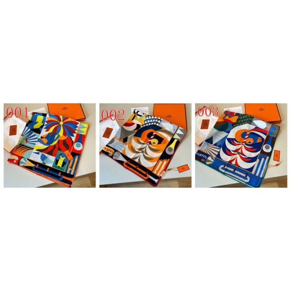 Hermes エルメスブランドスカーフシルク レディース 花柄 絹マフラー ファッション エレガントなスタイル 大判ストール 薄手 日焼け止めショール 海辺 上品 春夏秋冬 旅行 通勤用