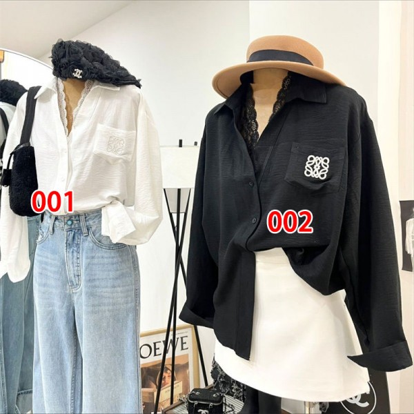 LOEWE ロエベブランド長袖シャツ ブランドブラウス デザイン 流行り オーバーサイズ トップス 上着 ブランドかわいい おしゃれ シャツ 高品質 LOEWE ロエベブランド長袖シャツ ブランドブラウス デザイン 流行り オーバーサイズ トップス 上着 ブランドかわいい おしゃれ シャツ 高品質