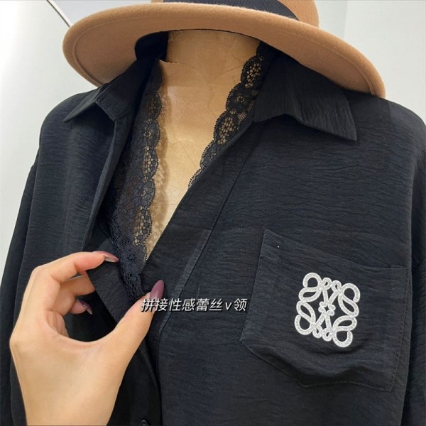 LOEWE ロエベブランド長袖シャツ ブランドブラウス デザイン 流行り オーバーサイズ トップス 上着 ブランドかわいい おしゃれ シャツ 高品質 LOEWE ロエベブランド長袖シャツ ブランドブラウス デザイン 流行り オーバーサイズ トップス 上着 ブランドかわいい おしゃれ シャツ 高品質