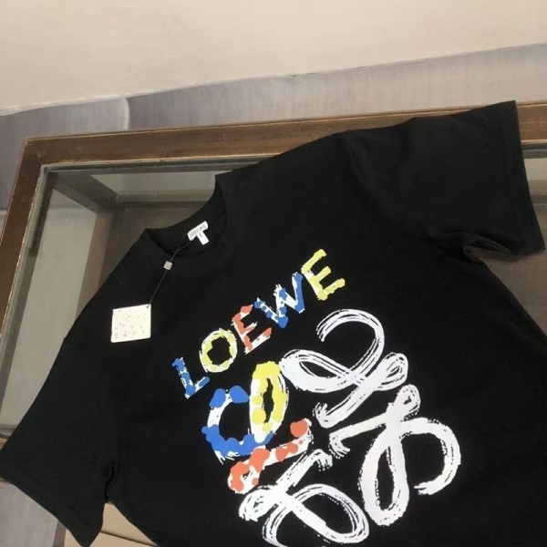 LOEWE ロエベブランドtシャツオーバーサイズブランドtシャツ上着カジュアル韓国 パチモン tシャツTシャツカットソーペアカップル S-5XL