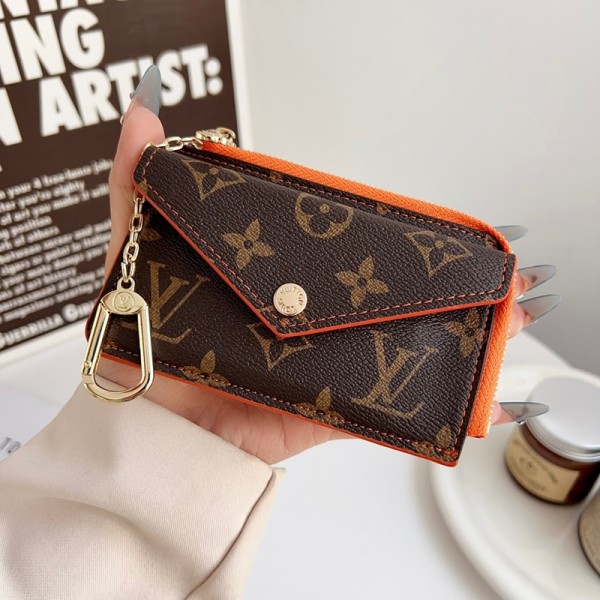 Lv ルイヴィトンハイブランドコインケース 小銭入れ 小さい コンパクト 軽量 軽い バイカラー カードケース icカードケース 小物入れ レディース マルチケース ミニ財布