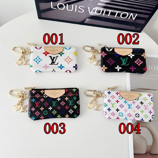 Lv ルイヴィトンブランドイヤホンケース イヤホンポーチ ミニポーチ ヘッドホン収納バッグ PUレザー 化粧 小物 財布 小銭 マルチ ケース 子供用ファスナーコイン ジュエリー キーリング