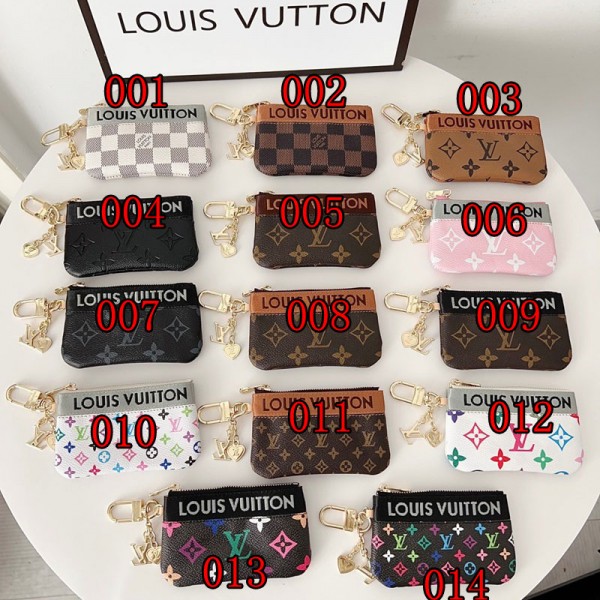 Lv ルイヴィトンブランドキーケース 小銭入れ 小物入れ スマートキーケース キーレスケース ミニ財布 キーリング ミニポーチ レザー レディース メンズ