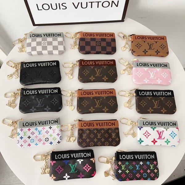 Lv ルイヴィトンブランドキーケース 小銭入れ 小物入れ スマートキーケース キーレスケース ミニ財布 キーリング ミニポーチ レザー レディース メンズ