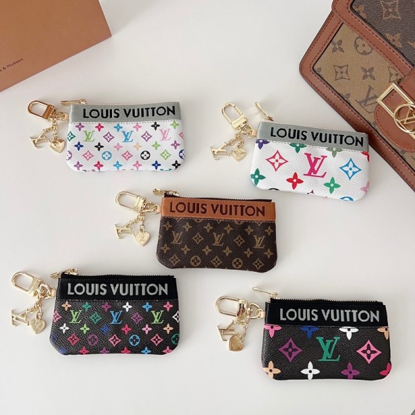 Lv ルイヴィトンブランドキーケース 小銭入れ 小物入れ スマートキーケース キーレスケース ミニ財布 キーリング ミニポーチ レザー レディース メンズ