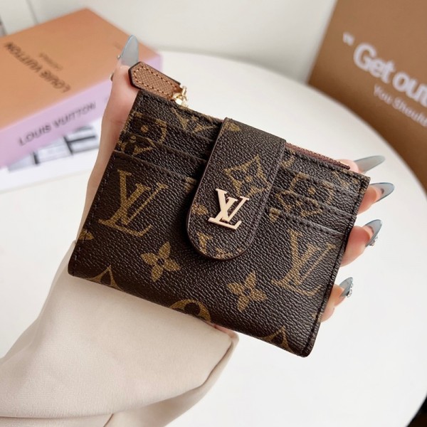 Lv ルイヴィトンブランドレディース財布 二つ折り財布 PU革 短財布 小さい カード入れ 小銭入れ お札入れ 気質 スキミング防止 おしゃれ ショッピング クリスマス 誕生日 プレゼント