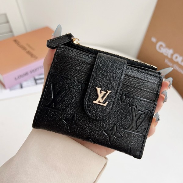 Lv ルイヴィトンブランドレディース財布 二つ折り財布 PU革 短財布 小さい カード入れ 小銭入れ お札入れ 気質 スキミング防止 おしゃれ ショッピング クリスマス 誕生日 プレゼント