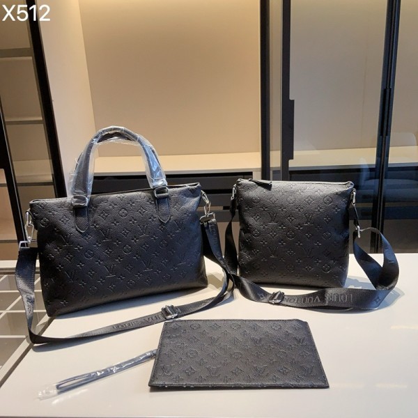 Lv ルイヴィトンブランドビジネスバッグ メンズ 就活バッグ 大容量 自立 肩掛けバッグ リクルートバッグ 3点セット 紳士 防水 2WAY ブリーフケース カバン 通勤 出張 仕事 入社式 プレゼント 父の日 ギフト