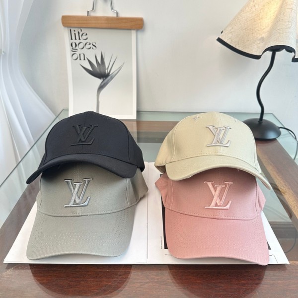 Lv ルイヴィトンハイブランド野球キャップ メンズ レディース ベースボールキャップ 大人 ヘッドウェア アウトドア 日除け帽子 ガーデニング 刺繍 深め UVカット