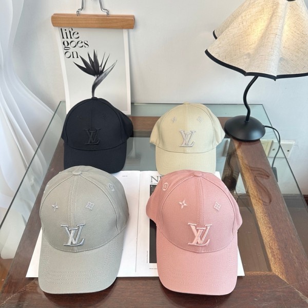 Lv ルイヴィトンハイブランド野球キャップ メンズ レディース ベースボールキャップ 大人 ヘッドウェア アウトドア 日除け帽子 ガーデニング 刺繍 深め UVカット