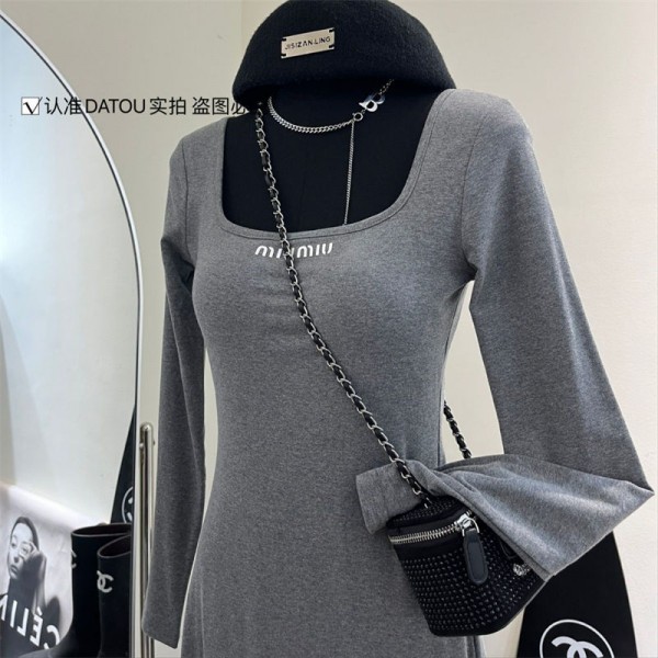 ミュウミュウワンピース レディース 綿 ブランド MIUMIU ロングドレス 長袖 ロングスリーブ Aライン  スリムフィット 気質 3カラーブロック ゆったり リラックス 着痩せ おしゃれ カジュアル オフィス 春  秋 ミュウミュウワンピース レディース 綿 ブランド MIUMIU ロングドレス 長袖 ロングスリーブ Aライン  スリムフィット 気質 3カラーブロック ゆったり リラックス 着痩せ おしゃれ カジュアル オフィス 春  秋