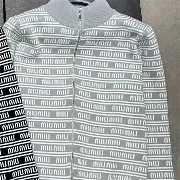 ミュウミュウ MiuMiuブランドカーディガン コピーハイブランドニットコート 偽物ハイブランド秋冬服ニットジャケットレディース 服 コピーS - 2XL ミュウミュウ MiuMiuブランドカーディガン コピーハイブランドニットコート 偽物ハイブランド秋冬服ニットジャケットレディース 服 コピーS - 2XL