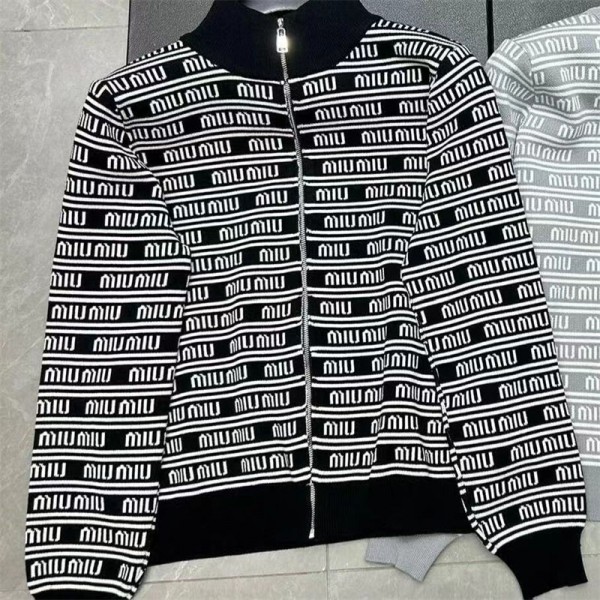 ミュウミュウ MiuMiuブランドカーディガン コピーハイブランドニットコート 偽物ハイブランド秋冬服ニットジャケットレディース 服 コピーS - 2XL ミュウミュウ MiuMiuブランドカーディガン コピーハイブランドニットコート 偽物ハイブランド秋冬服ニットジャケットレディース 服 コピーS - 2XL