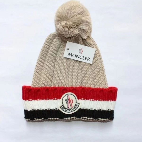 モンクレールMoncler ハイブランドニット帽子 レディース 防寒 ニットキャップ ポンポン付き 毛糸帽子 冬 春 秋 小顔効果 可愛い 手編み おしゃれ 無地 裏起毛 防寒 ニット 冬帽子 アウトドア スキー スノー 寒さ対策 ファッション 冬物 プレゼント