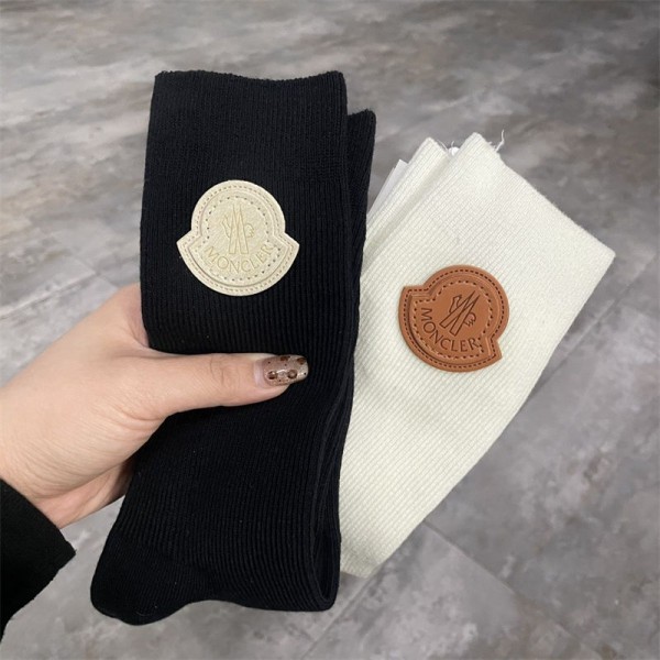 Moncler モンクレールブランド ストッキング 大人気コットン 靴下 メンズ 通気性上質な コットン ソックス くつしたブランドソックス 男女兼用 ファッション