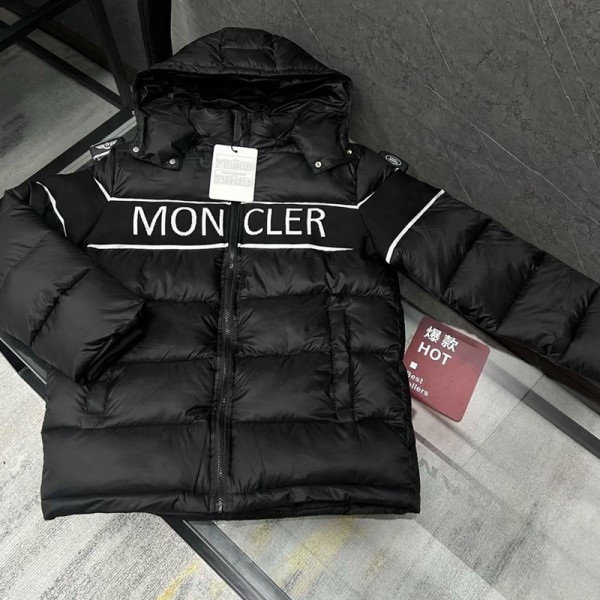 Moncler モンクレールハイブランドジャケット メンズ ダウンジャケット 中綿コート S-4XL 中長丈 フード付き 着脱可 アウター 厚手 防寒着 防風 通勤 通学 暖かい カジュアル おしゃれ ユニセックス 秋冬 秋服 冬服