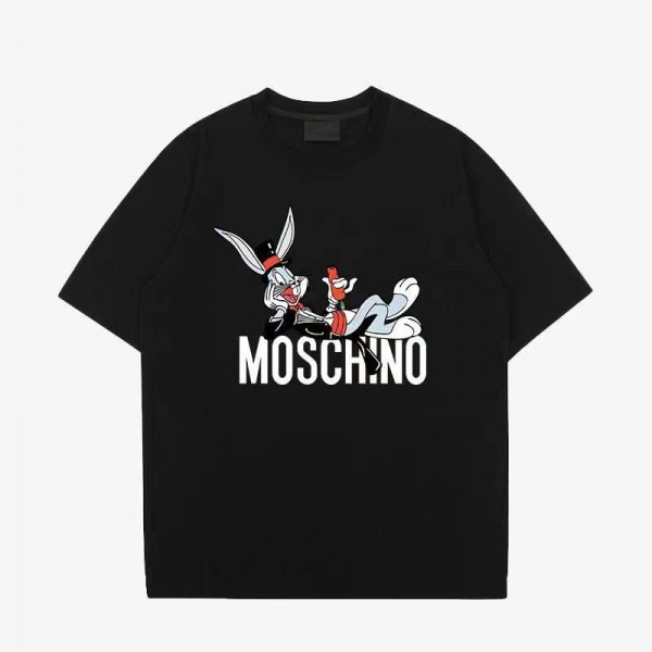 Moschino モスキーノブランドtシャツカットソー コピーtシャツハイブランド夏夏tシャツブランドかわいい韓国 パチモン tシャツ