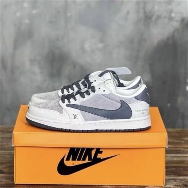 Nike＆ルイヴィトン ハイブランド メンズ 靴 スニーカー ナイキコラボLV スポーツシューズ おしゃれ かっこいい カジュアルシューズ シンプル 合わせやすい 軽量 履きやすい 滑り止め 230¬270CM