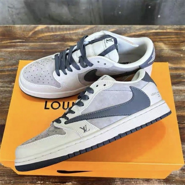 Nike＆ルイヴィトン ハイブランド メンズ 靴 スニーカー ナイキコラボLV スポーツシューズ おしゃれ かっこいい カジュアルシューズ シンプル 合わせやすい 軽量 履きやすい 滑り止め 230¬270CM