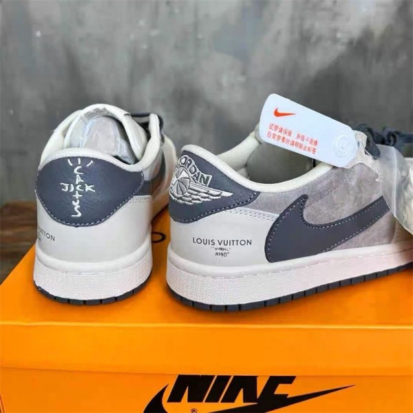 Nike＆ルイヴィトン ハイブランド メンズ 靴 スニーカー ナイキコラボLV スポーツシューズ おしゃれ かっこいい カジュアルシューズ シンプル 合わせやすい 軽量 履きやすい 滑り止め 230¬270CM