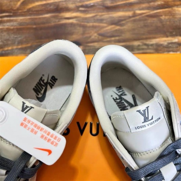 Nike＆ルイヴィトン ハイブランド メンズ 靴 スニーカー ナイキコラボLV スポーツシューズ おしゃれ かっこいい カジュアルシューズ シンプル 合わせやすい 軽量 履きやすい 滑り止め 230¬270CM