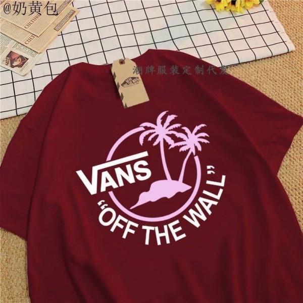 ハイブランドVANSバンズ tシャツ夏 おしゃれ ブランド半袖tシャツ ブランド流行りtシャツ 上着 カジュアル 大人の上質Tシャツ XS-5XL