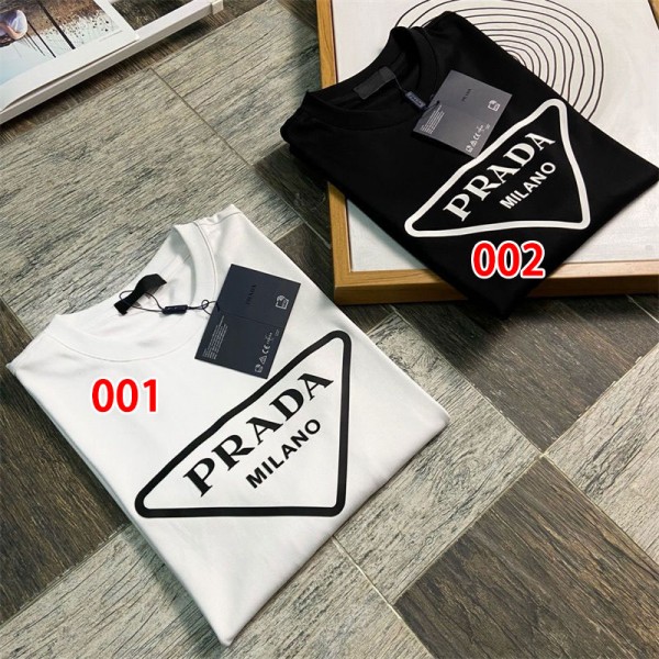 Prada プラダtシャツブランドかわいいハイブランド長袖tシャツ男女兼用大人の上質Tシャツtシャツ ユニセック ブランド S - 3XL 春秋