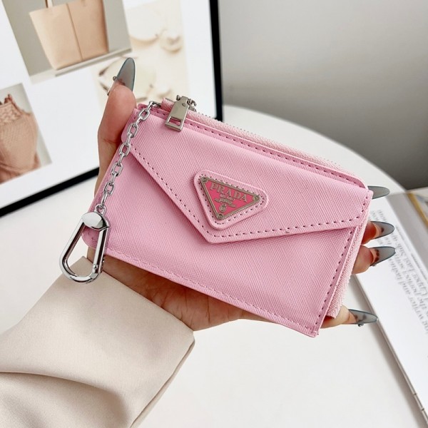 Prada プラダブランドクレジットカードケース 薄型 コーインケース 磁気防止 スキミング防止 カードケース 両面収納 IDカードホルダー スリム カード入れ 定期入れ 小銭入れ カードホルダー スリム 大容量 男女兼用