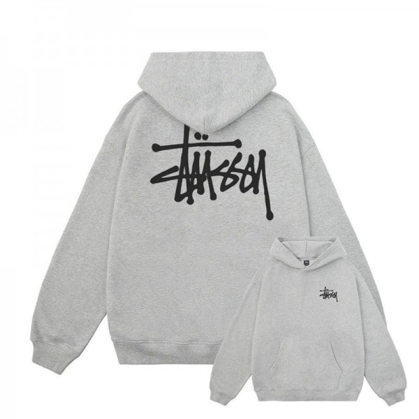 Stussy ステューシーハイブランドプルオーバーパーカー偽物ブランドトレーナー裏起毛ブランドスウェット上着ゆったりスウェット偽物 男女兼用S - 3XL