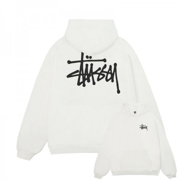 Stussy ステューシーハイブランドプルオーバーパーカー偽物ブランドトレーナー裏起毛ブランドスウェット上着ゆったりスウェット偽物 男女兼用S - 3XL