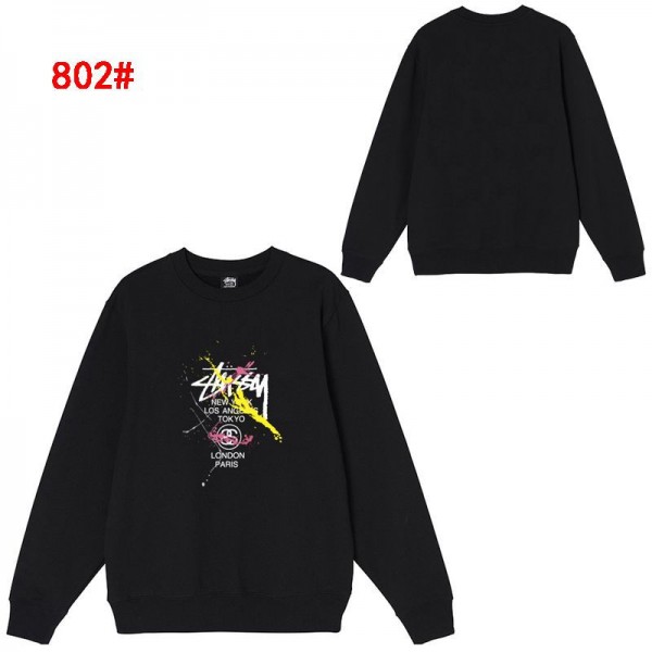 Stussy ステューシーハイブランドパーカー スポーツコート 秋 アウター メンズ 冬 メンズ カットソー 長袖 裏起毛 メンズ 春 メンズ トレーナー プルオーバー メンズ 春 パーカー メンズ派手パーカー M - 3XL