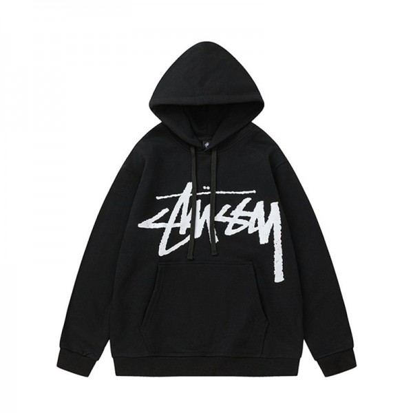 Stussy ステューシーブランドパーカー メンズ 秋服 秋冬服 裏起毛 トレーナー 大きいサイズ ゆったり カジュアル 流行り レディース フード付き スウェット 男女兼用 S-3XL