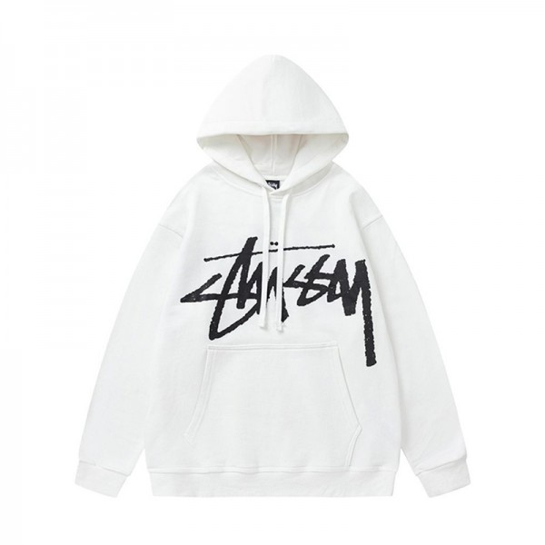 Stussy ステューシーブランドパーカー メンズ 秋服 秋冬服 裏起毛 トレーナー 大きいサイズ ゆったり カジュアル 流行り レディース フード付き スウェット 男女兼用 S-3XL