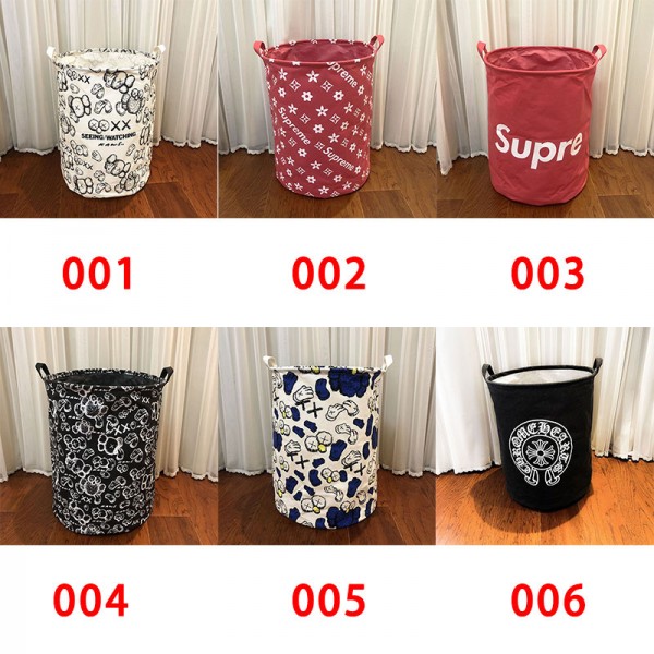 シュプリーム収納ボックス ブランド Supreme 収納ケース 40 * 50cm 衣類 大容量 取っ手付き 布団 小物 収納 折りたたみ 大型 防塵 防湿 無臭 収納用品 家庭用 オフィス用 丈夫 頑丈 通気性 ランドリーバスケット 洗濯室 コミック収納 ブルー