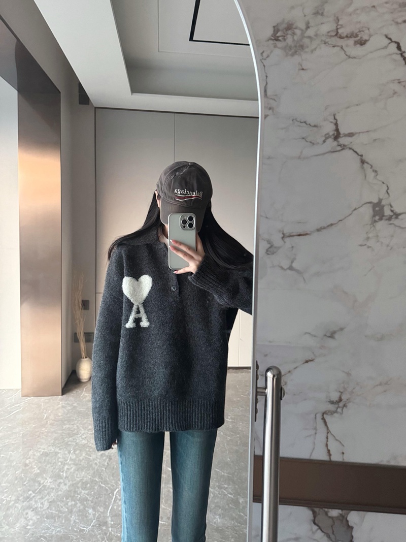 ブランドAmi Parisポロニットトップス