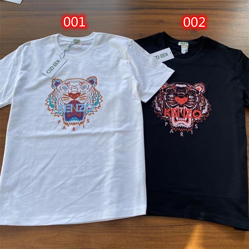 ケンゾーブランドtシャツ KENZO かっこいい 虎頭柄