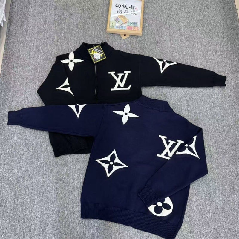 ハイブランドLvジップアップセーター