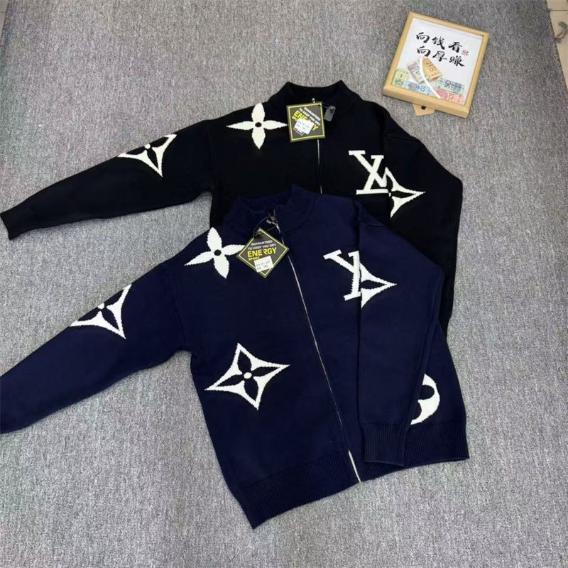 ルイヴィトンリブニットコート