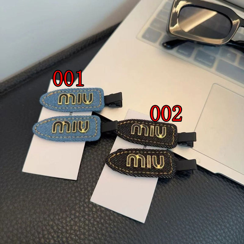 ミュウミュウヘアクリップかわいい上質