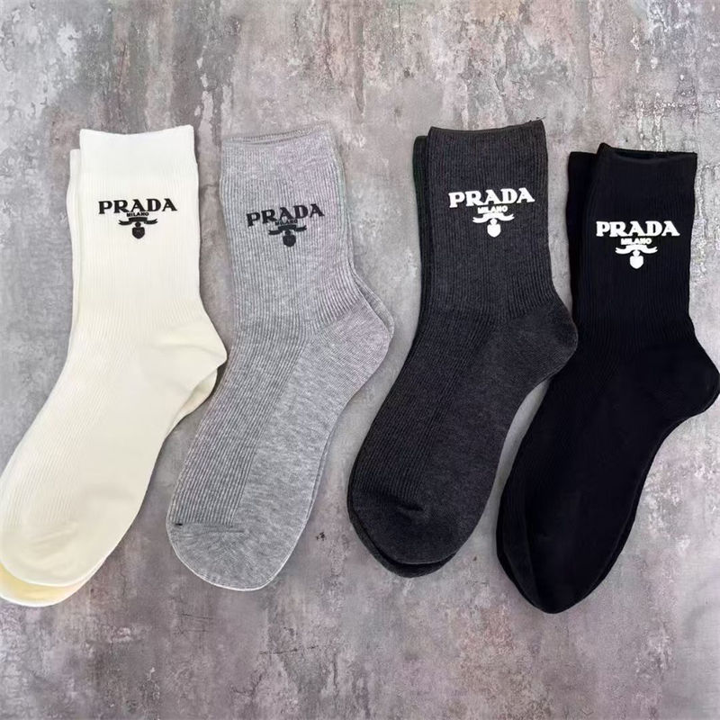プラダコットン 靴下 メンズ 通気性
