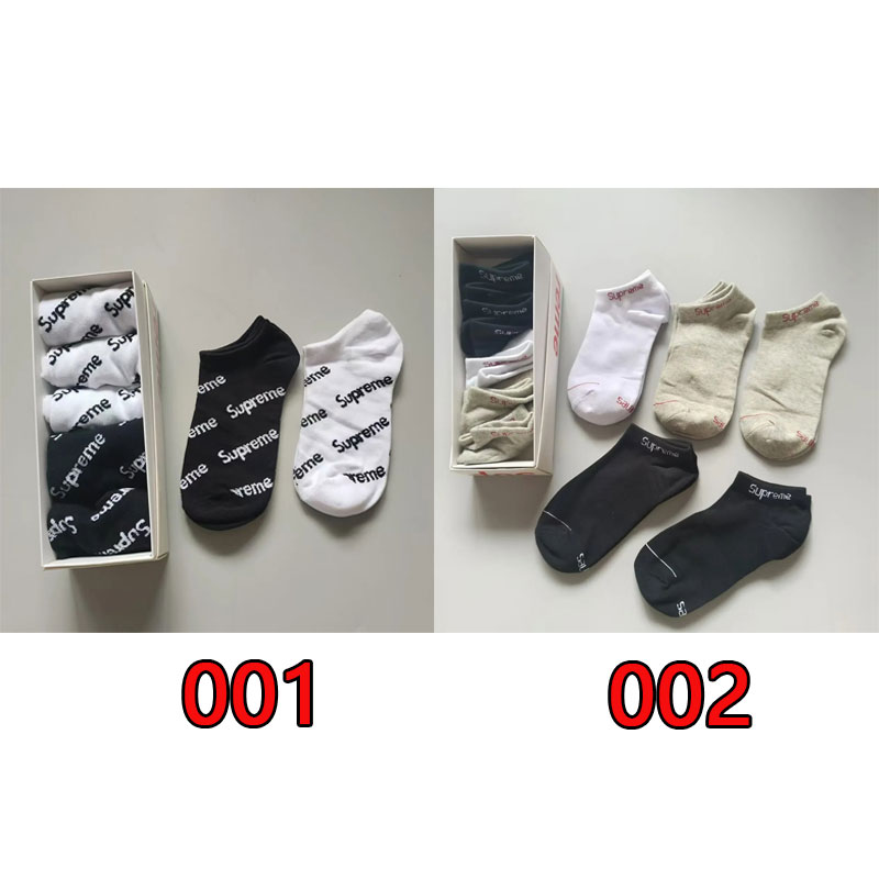 シュプリーム ソックス 綿製