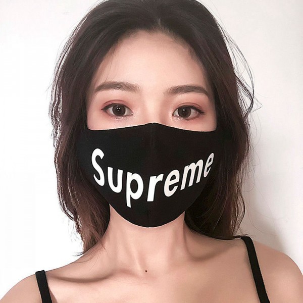 シュプリームハイブランドマスク布洗えるマスクsupreme おしゃれ 通学子供用 大人用 紫外線対策 男女兼用マスク繰り返し使える　花粉対策 風邪対策 咳