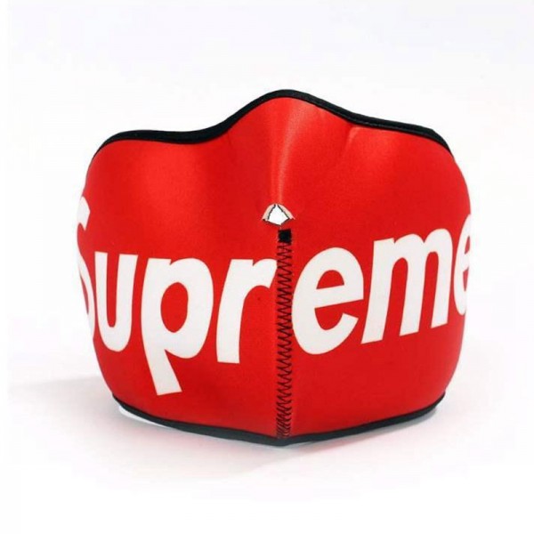 シュプリーム 14AW フルロゴフェイスマスクNeoprene Face Mask  SUPREME 韓国風マスク 洗えるマスクおしゃれアイドル芸能人