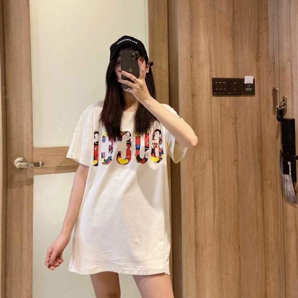 ハイブランド グッチ Tシャツ 流行の夏服 半袖 メンズ レディース Tシャツ クールミッキーマウス 半袖カップル 大きいサイズ カジュアル 修身 ファッション カレッジ风