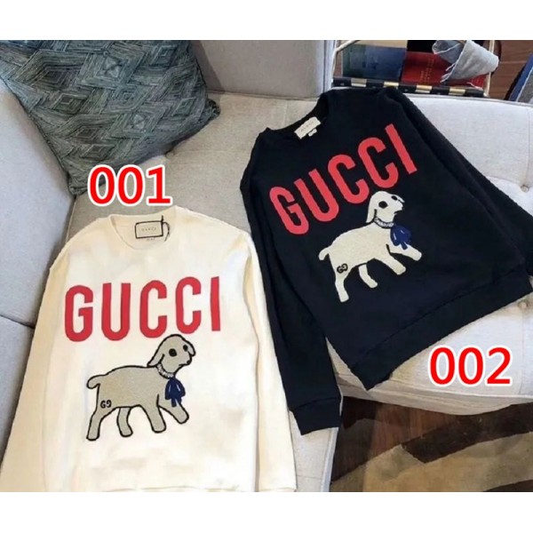 ブランド風 グッチ GUCCI カジュアル スポーツ 春秋 潮 ジャケット ヘッジ セーター 綿 レディース 可愛い おしゃれ 修身 快適 トップス 普段着 大きいサイズ 通勤 大人気 送料無料 カレッジ风 ブラック ホワイト