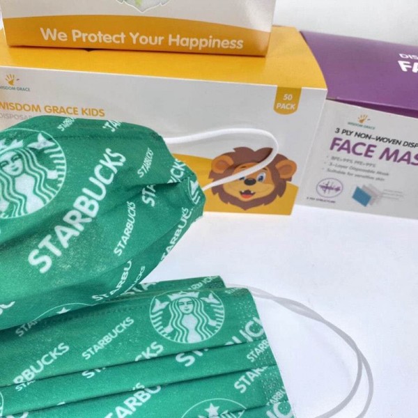 Starbucks/スターバックスmask やわらか 耳が痛くない高級ブランドマスク即納