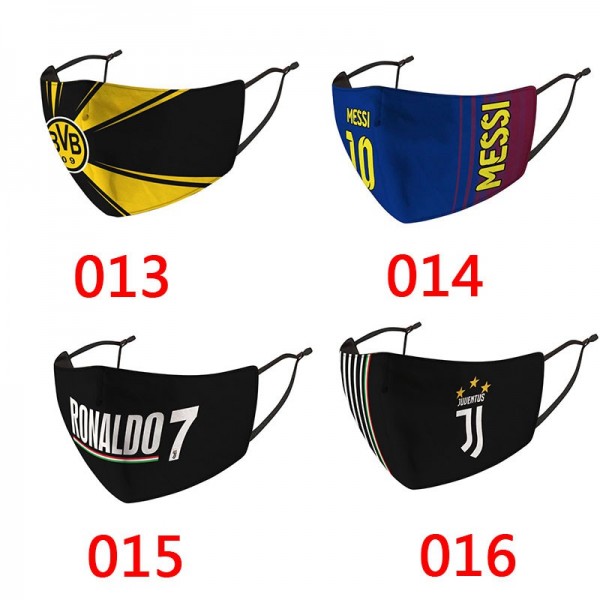 シェイクスピア 手作り 布 マスク 洗えるマスク FCバルセロナ  ACミラン MESSI MASKS コロナ対策 レディース ストリート ファッション ブランド マスクメンズ モノグラム 海外販売