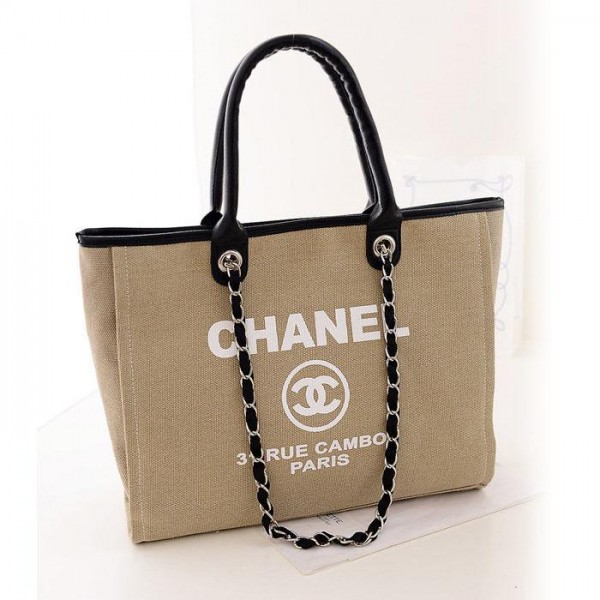 シャネル ハンドバッグ  黒 ショルダー キャンバス製 女性向け おしゃれブランド CHANEL 大容量 ショルダーバッグ レディース ハンドバッグ ワイルドステッチ