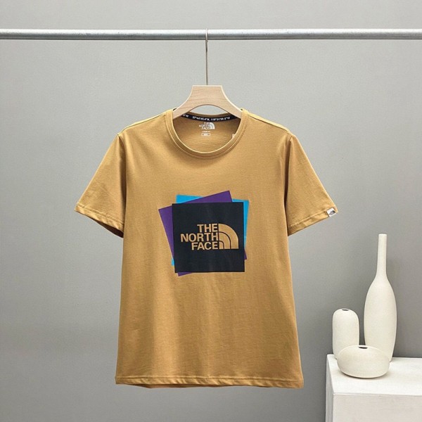 ザノースフェイスブランド半袖tシャツメンズファッションコットン快適tシャツシンプルカジュアル男女カップルtシャツ在庫あり